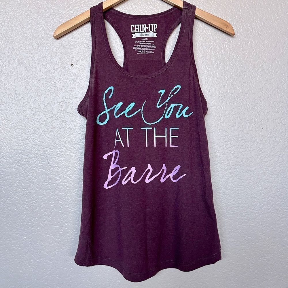 See You at the Barre Active Athletic Gym Tank Top S